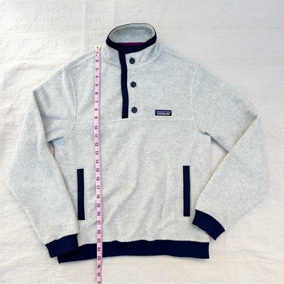 Patagonia Oatmeal Heather Shearling Button Pullover (Size XS) - Picture 5 of 9